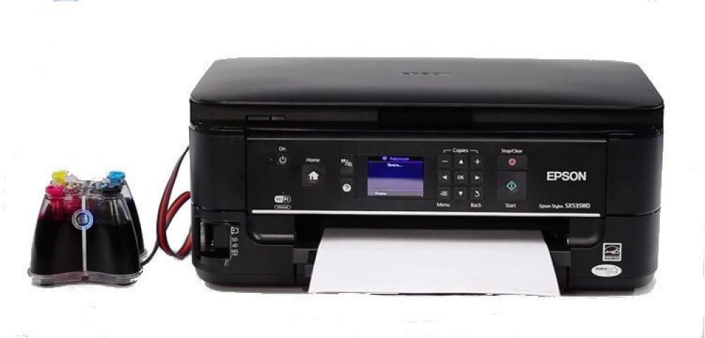 изображение МФУ Epson Stylus Office SX535WD с СНПЧ и чернилами - изображение 1