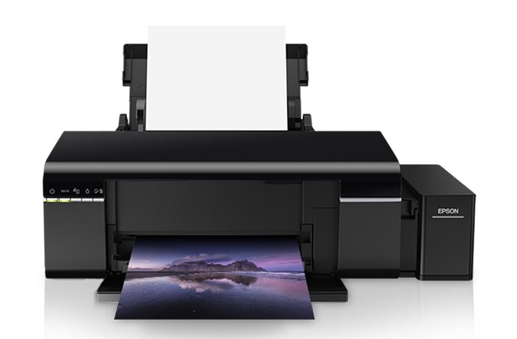Epson l800 печать. Принтер Epson l805. Принтер струйный Epson l l805. Принтер Epson l805, черный. Принтер струйный Epson l805 цветной.