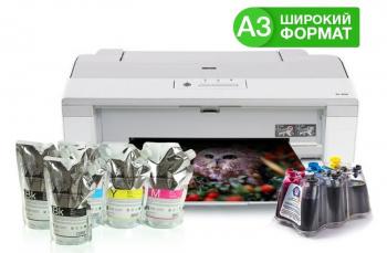 Принтер Epson PX-1004 с СНПЧ и сублимационными чернилами 500мл