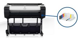 Плоттер Canon imagePROGRAF IPF785 с ПЗК и чернилами со стендом