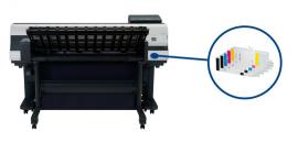 Плоттер Canon imagePROGRAF IPF850 с ПЗК и чернилами