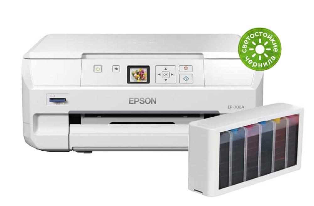 МФУ Epson Colorio EP-708A с СНПЧ фото Казахстан - изображение 1