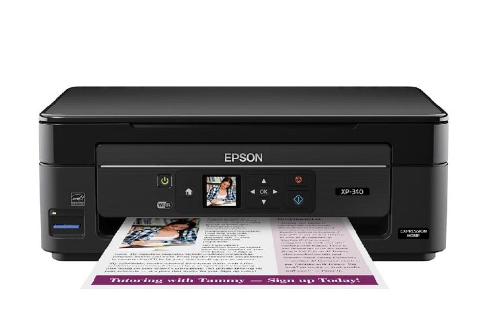 изображение МФУ Epson Expression Home XP-340 с СНПЧ и чернилами - изображение 1