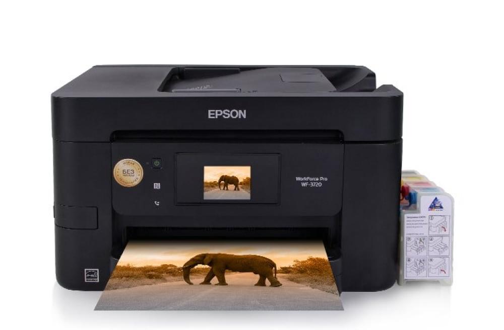 изображение МФУ Epson WorkForce Pro WF-3720DWF с СНПЧ и чернилами - изображение 1