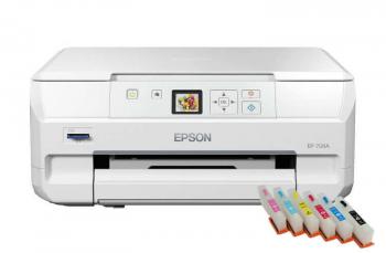 МФУ Epson Colorio EP-708A с ПЗК и чернилами