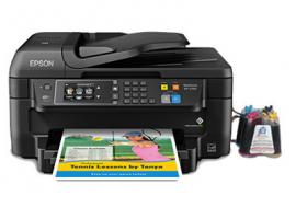 МФУ Epson Workforce WF-2760 с СНПЧ и чернилами