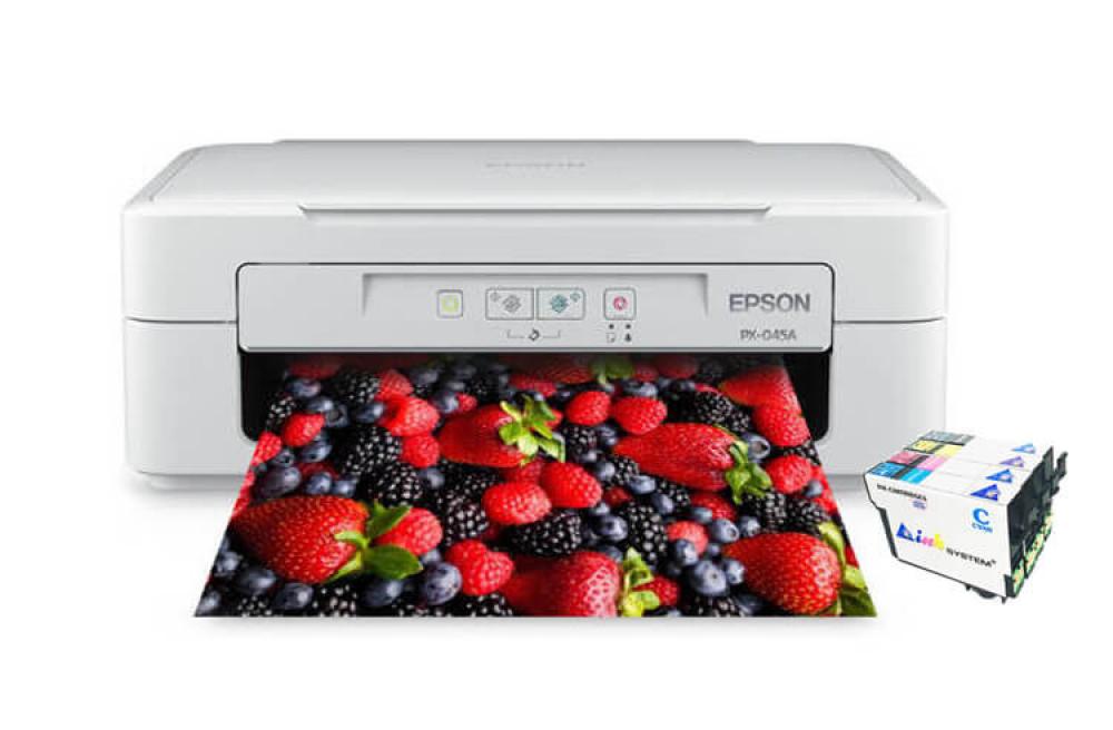 МФУ Epson Colorio PX-045A  с картриджами Inksystem - изображение - изображение 1