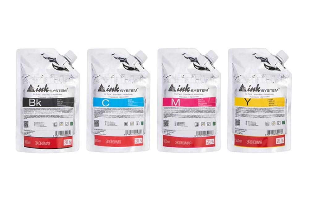 изображение Светостойкие чернила INKSYSTEM для фотопечати на Epson Colorio PX-045A, дой-пак 500мл (4 цвета) - изображение 1