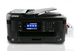 МФУ Epson WorkForce WF-7710DWF с СНПЧ и чернилами