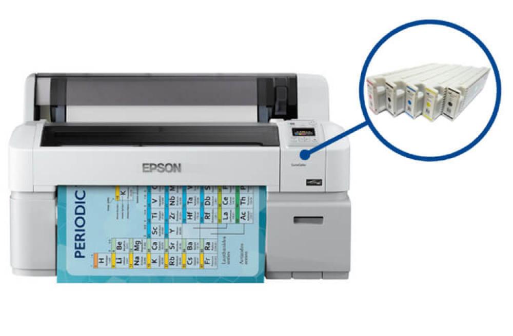 картинка Плоттер Epson SureColor SC-T3200 Refurbished с ПЗК и чернилами (без стенда) - изображение 1