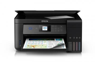 фото МФУ Epson L4160 с оригинальной СНПЧ и чернилами