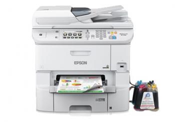 МФУ Epson WorkForce Pro WF-6590 с СНПЧ и чернилами