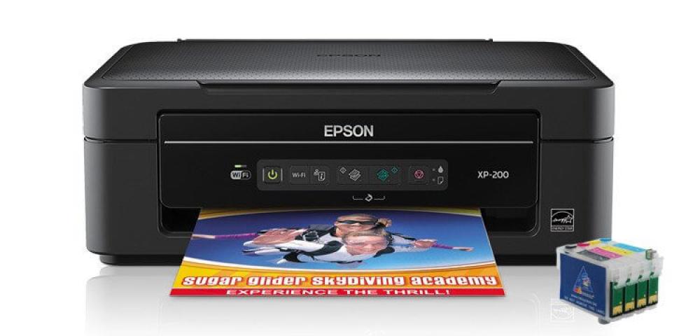 изображение МФУ Epson Expression Home XP-200 с ПЗК и чернилами - изображение 1