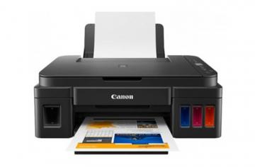 фото МФУ Canon PIXMA G2411 с оригинальной СНПЧ и чернилами