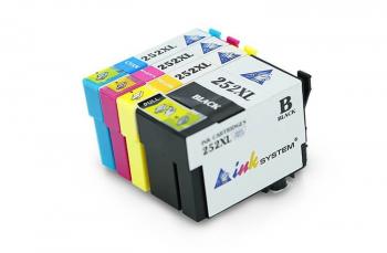 Комплект совместимых картриджей T252XL (C/M/Y/Bk) для Epson Workforce WF-7710 Комплект совместимых картриджей T252XL (C/M/Y/Bk) для Epson Workforce WF-7710