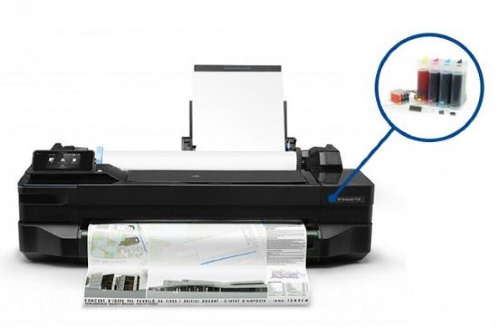 фото Плоттер HP Designjet T520 36" (без стенда) с СНПЧ и чернилами - изображение 1