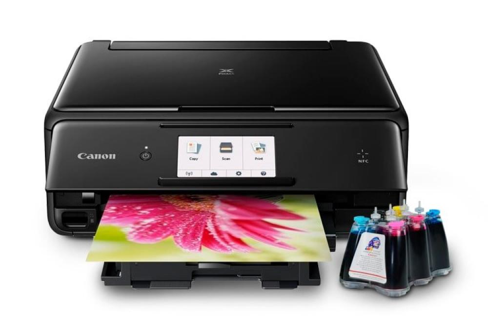 изображение МФУ Canon PIXMA TS8050 с СНПЧ и чернилами - изображение 1