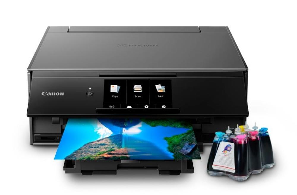 картинка МФУ Canon PIXMA TS9140 с СНПЧ и чернилами - изображение 1