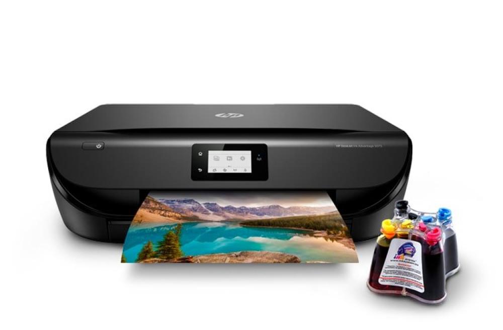 фото МФУ HP DeskJet Ink Advantage 5075 с СНПЧ и чернилами - изображение 1