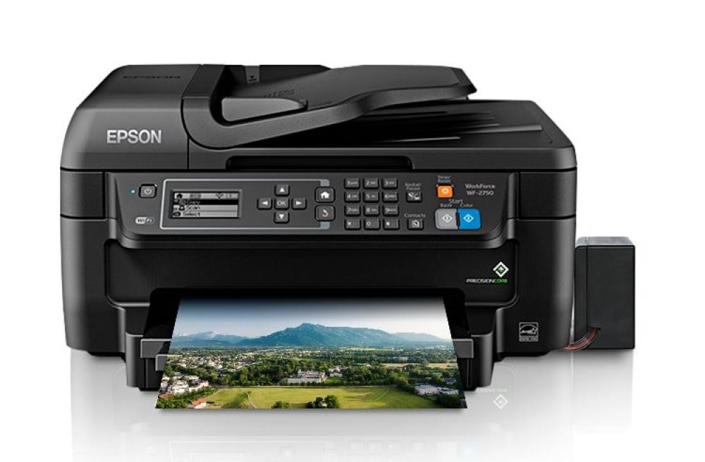 изображение МФУ Epson Workforce WF-2750 с БСНПЧ и чернилами INKSYSTEM - изображение 1