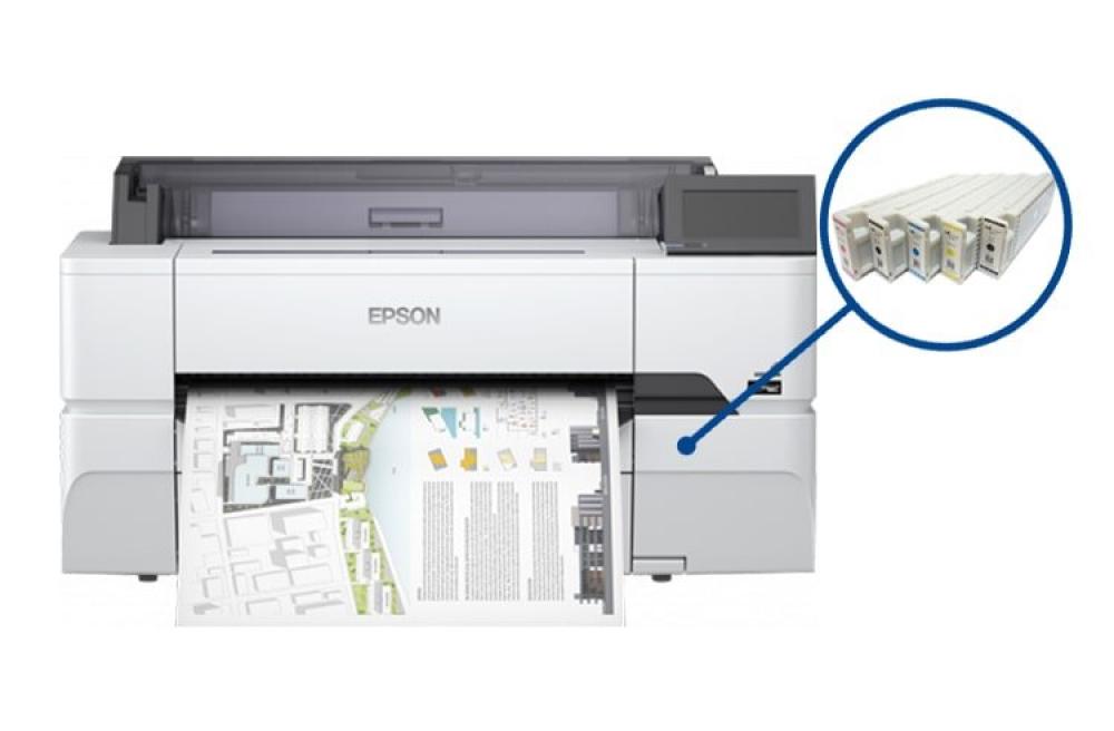 Плоттер Epson SureColor SC-T3400N с ПЗК и чернилами (без стенда) - inksystem.kz - изображение 1