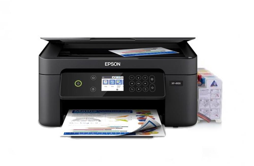 фото МФУ Epson Expression Home XP-4100 с СНПЧ и чернилами - изображение 1