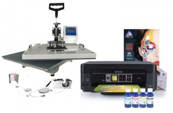 Многофункциональный термопресс INKSYSTEM C-04-2938 4 в 1 и МФУ Epson XP-352 с набором для сублимационной   печати