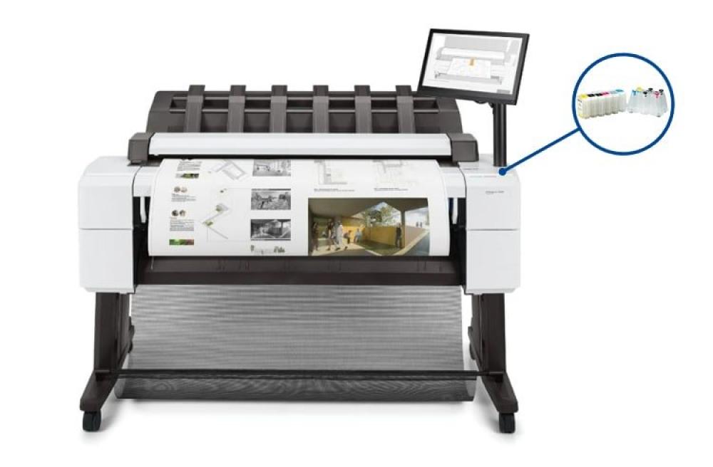 картинка Плоттер HP DesignJet T2600 с СНПЧ и чернилами - изображение 1