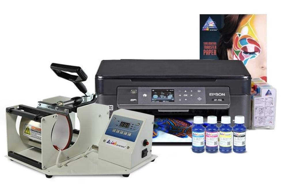 картинка Чашечный термопресс INKSYSTEM M-01 и МФУ Epson XP-452 с набором для сублимационной печати - изображение 1
