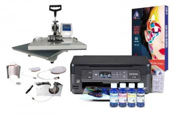 Многофункциональный термопресс INKSYSTEM C-04-2938 4 в 1 и МФУ Epson XP-452 с набором для сублимационной печати