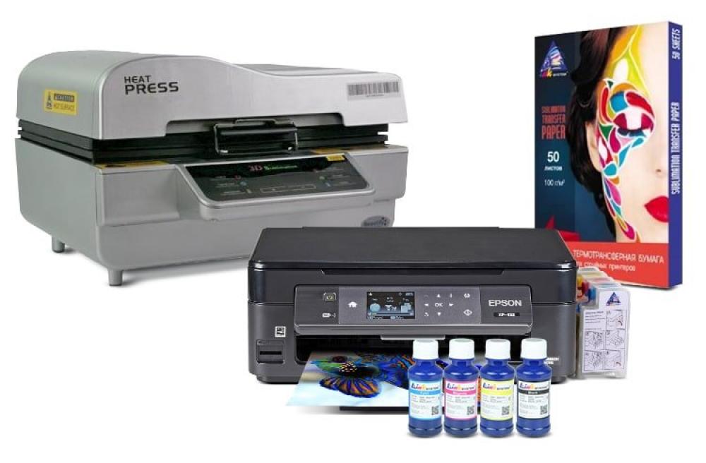 фото Вакуумный термопресс HeatPress V-01 3D и МФУ Epson XP-452 с набором для сублимационной печати - изображение 1