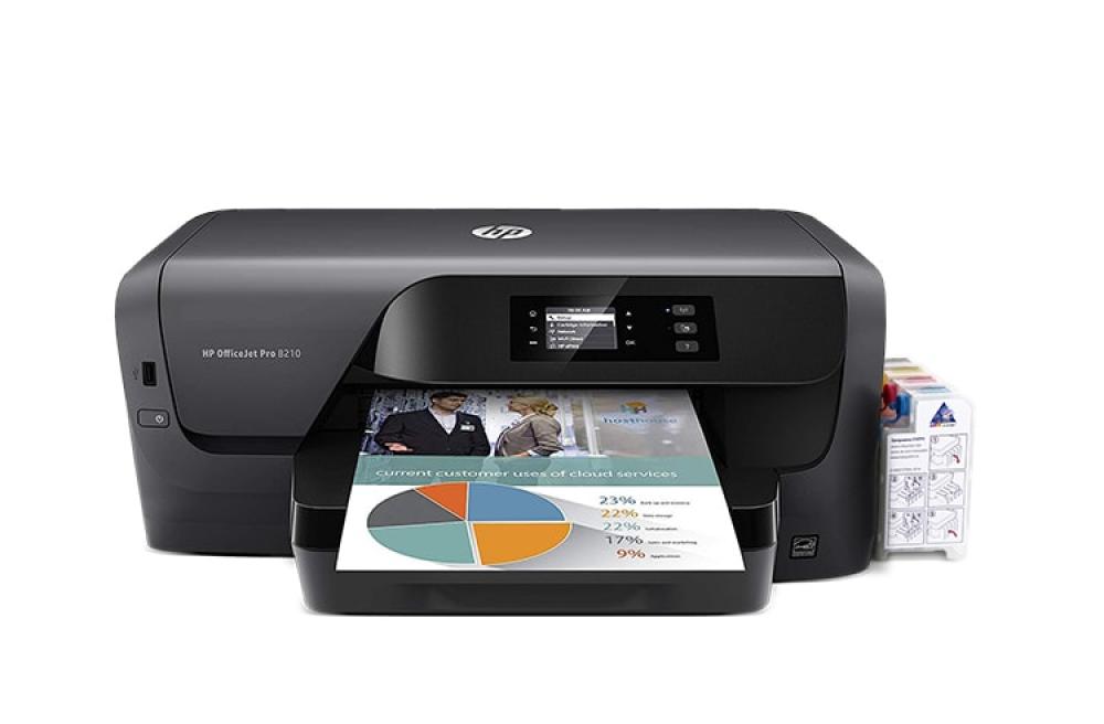 картинка Принтер HP OfficeJet Pro 8210 с СНПЧ и чернилами - изображение 1