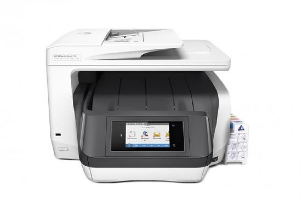 фото МФУ HP OfficeJet Pro 8730 с СНПЧ и чернилами (Уценка) - изображение 1
