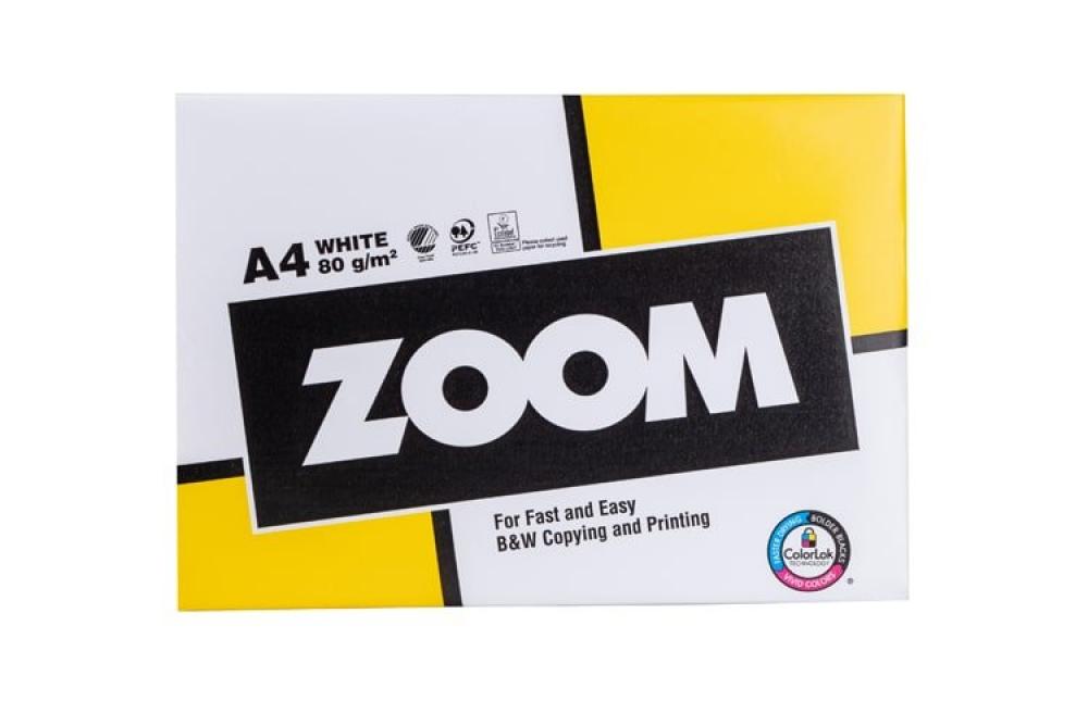 изображение Офисная бумага Zoom A4, 80g/m2, 500л - изображение 1