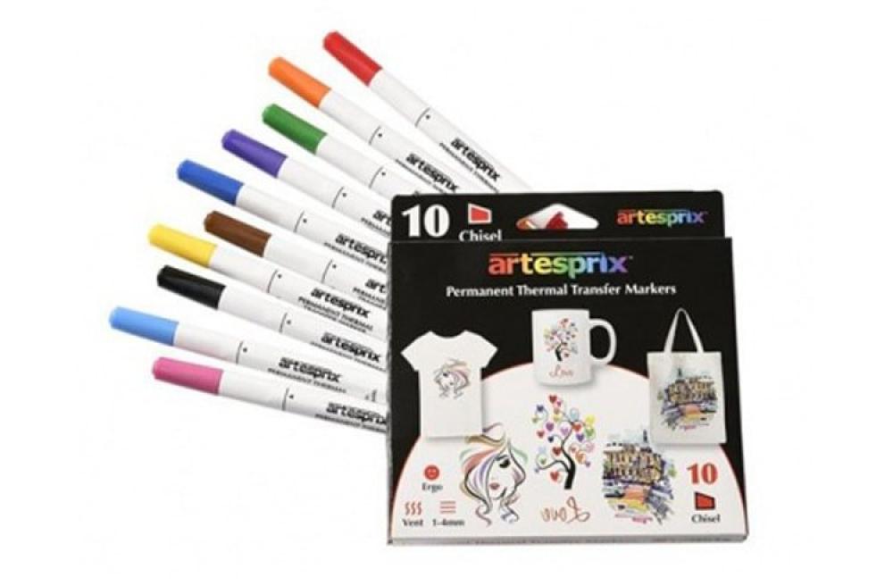 фото Набор фломастеров для ткани Artesprix стандартные цвета - изображение 1