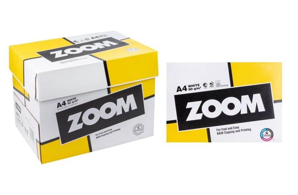 изображение Набор офисная бумага Zoom A4, 80g/m2, 5 пачек по 500л - изображение 1
