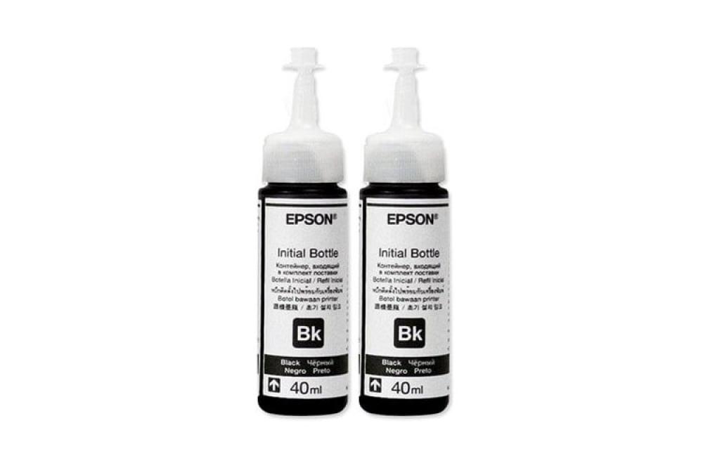 фото Оригинальные чернила для Epson T664 Black (40 мл) - 2шт