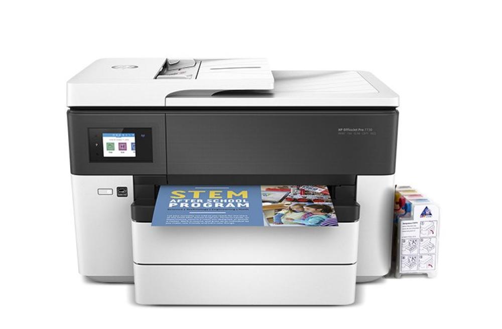 картинка МФУ HP OfficeJet Pro 7730 с СНПЧ и чернилами (Уценка) - изображение 1