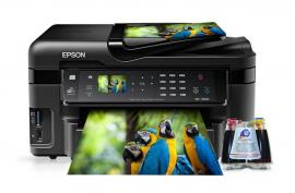 МФУ Epson Workforce WF-3520DWF с СНПЧ и чернилами (США)