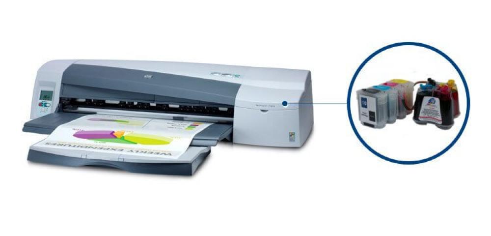 изображение Плоттер HP DesignJet 110 plus с СНПЧ и чернилами - изображение 1