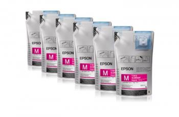 Комплект сублимационных чернил Epson Magenta для Epson SureColor SC-F9400 6шт*1100мл Комплект сублимационных чернил Epson Magenta для Epson SureColor SC-F9400 6шт*1100мл