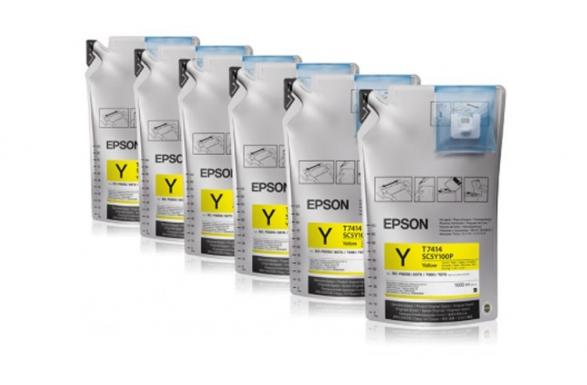изображение Комплект сублимационных чернил Epson Yellow для Epson SureColor SC-F9400 6шт*1100мл