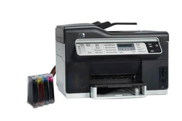 изображение МФУ HP OfficeJet Pro L7590 с СНПЧ и чернилами