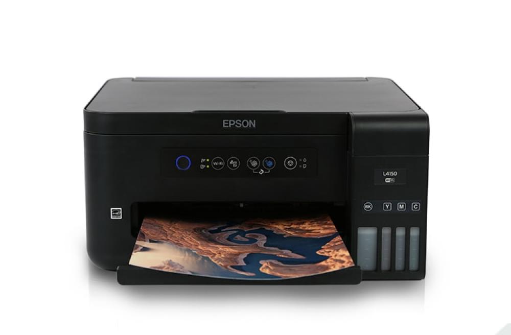картинка МФУ Epson L4150 с оригинальной СНПЧ и чернилами INKSYSTEM 250мл - изображение 1