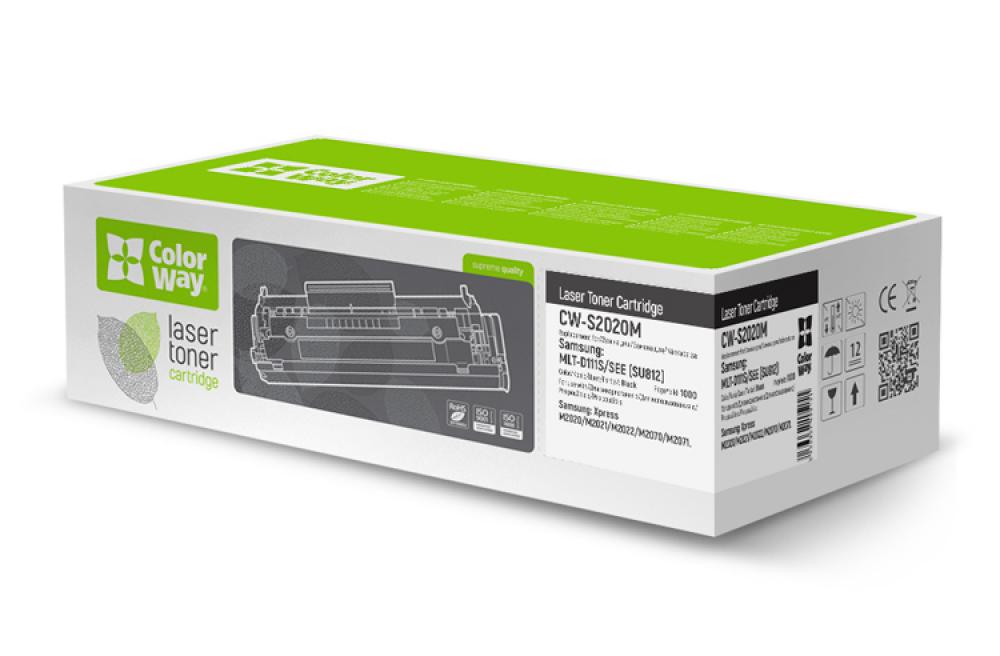 фото Лазерный картридж ColorWay для Samsung SL-M2020/2020W/2070: D111S (черный)