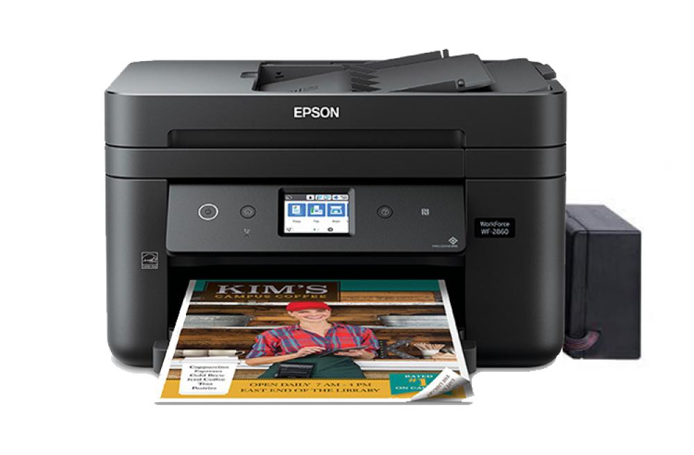 картинка МФУ Epson Workforce WF-2860DWF с БСНПЧ и чернилами INKSYSTEM - изображение 1