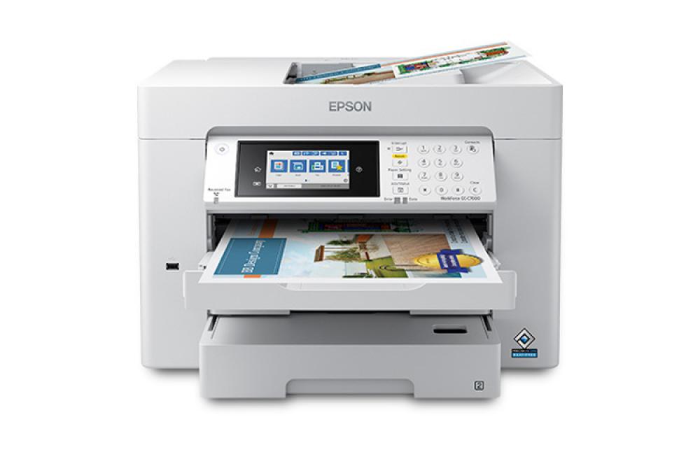 изображение МФУ Epson WorkForce EC-C7000 с СНПЧ и пигментными чернилами 100мл - изображение 1