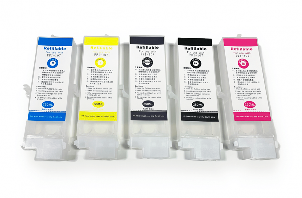 фото Перезаправляемые картриджи для Canon imagePROGRAF TM-300 (PFI-107, PFI-120) - изображение 1