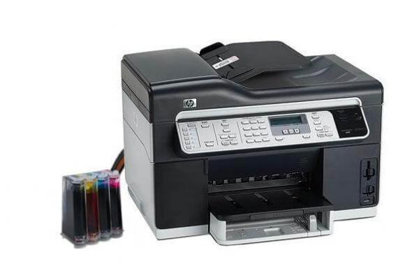 изображение МФУ HP OfficeJet L7500 с СНПЧ и чернилами