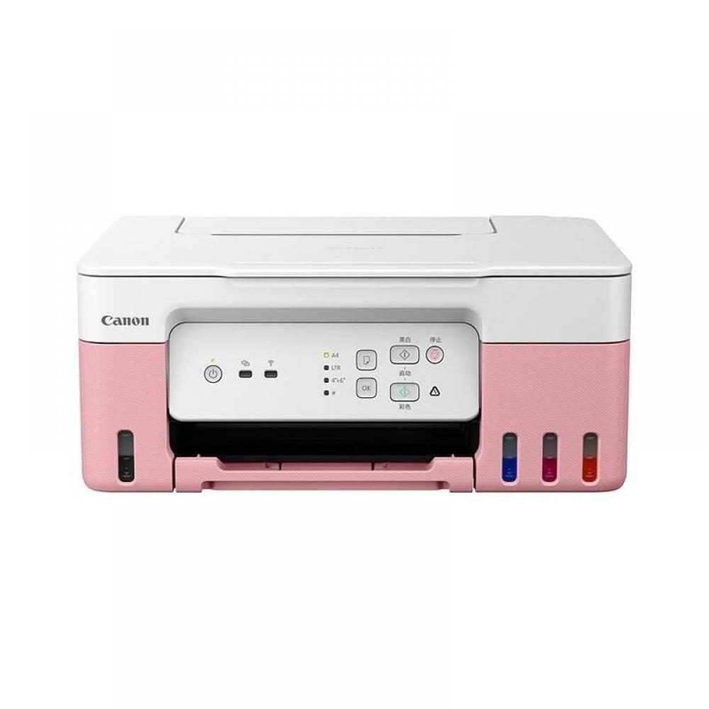 картинка МФУ Canon PIXMA G3430 Pink с оригинальной СНПЧ и чернилами (черный - 70мл, цветные - 40 мл) - изображение 1